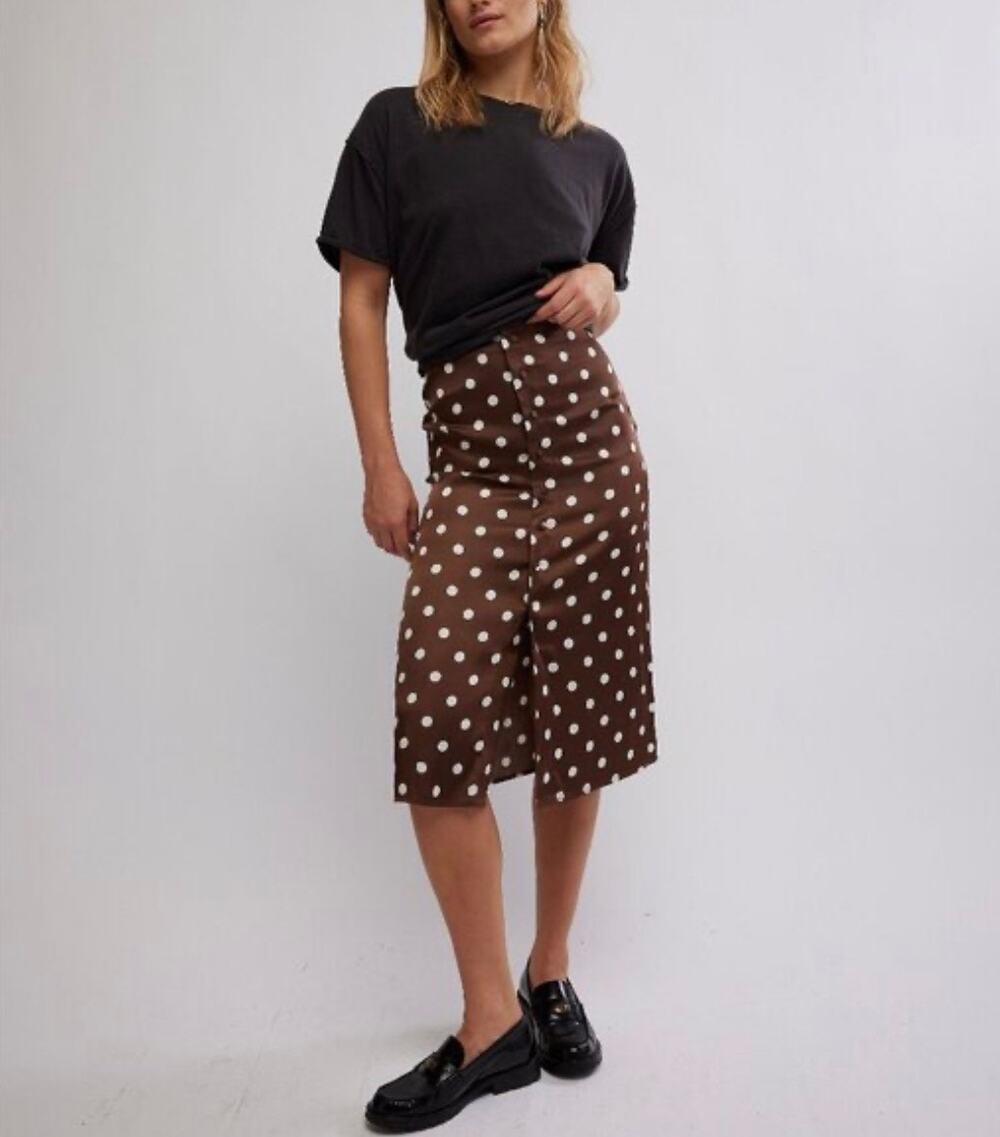 NWT Free People Analise Printed Midi Skirt 4